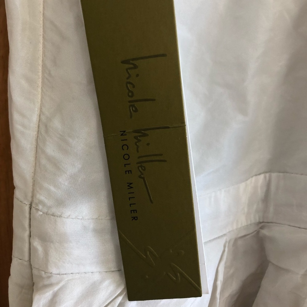 Stunning cream Nicole Miller taffeta mini dress! - Picture 8 of 8